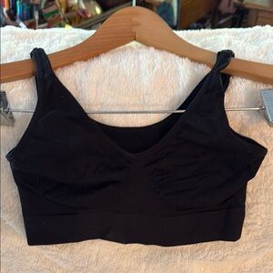 Zone Pro XL Black Seamless Sports Bra with Wide Straps